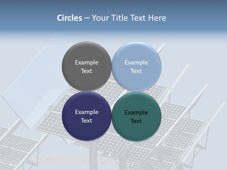 Reflective Solar Panels Installation PowerPoint Template