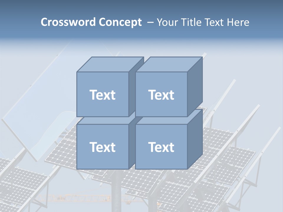 Reflective Solar Panels Installation PowerPoint Template