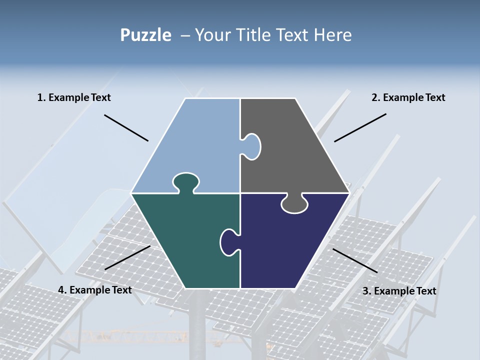 Reflective Solar Panels Installation PowerPoint Template