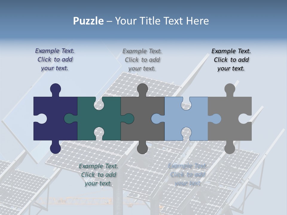 Reflective Solar Panels Installation PowerPoint Template