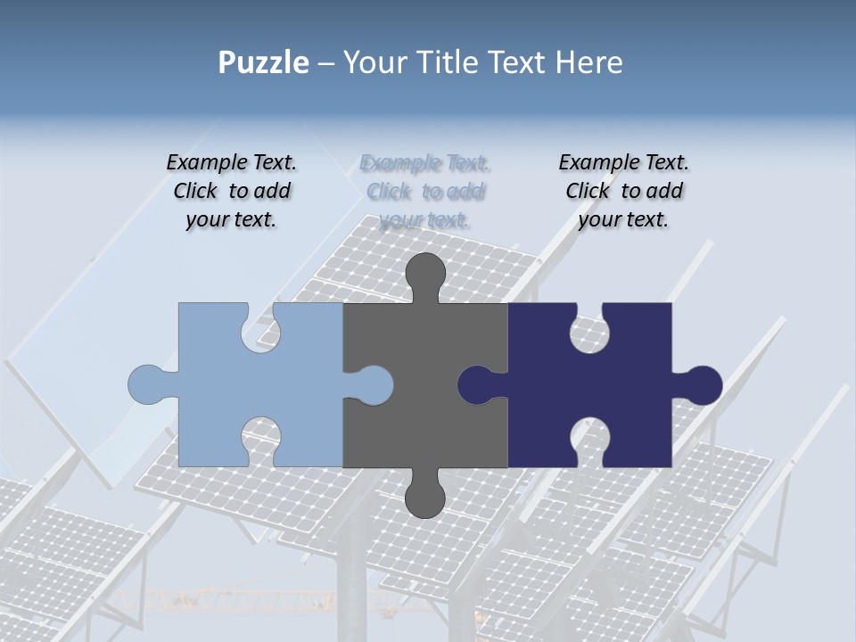 Reflective Solar Panels Installation PowerPoint Template