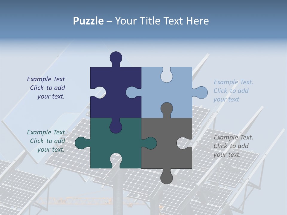 Reflective Solar Panels Installation PowerPoint Template