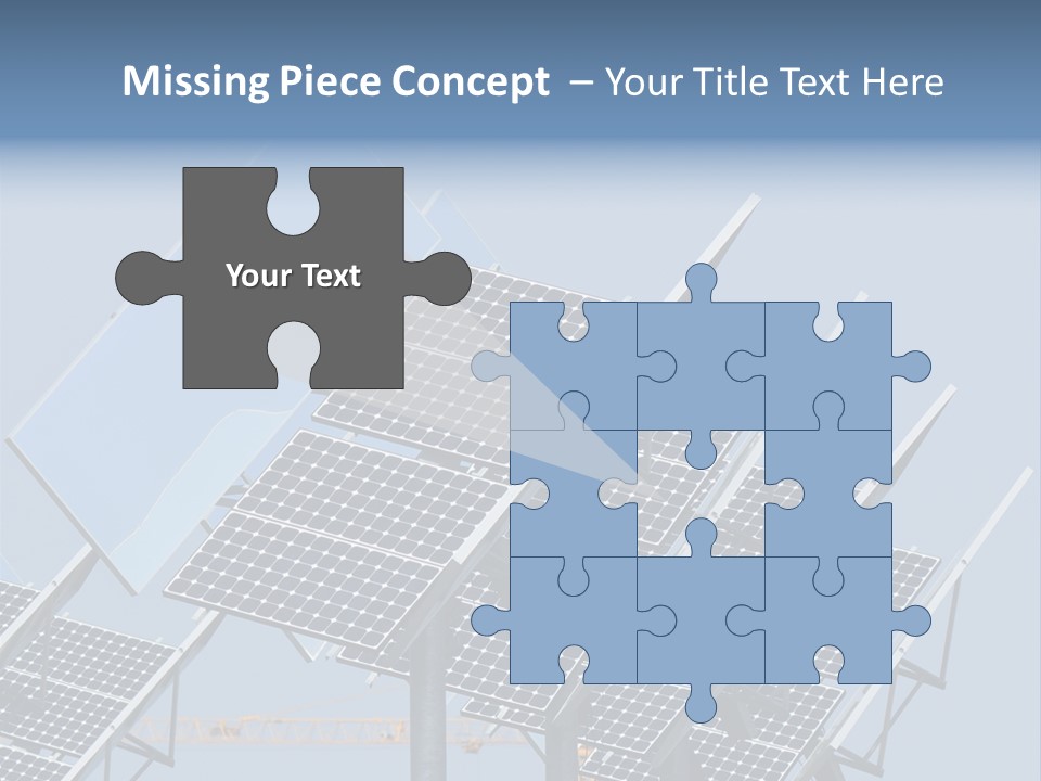 Reflective Solar Panels Installation PowerPoint Template