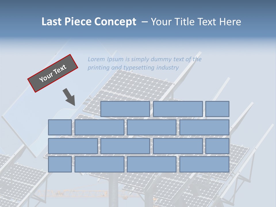 Reflective Solar Panels Installation PowerPoint Template