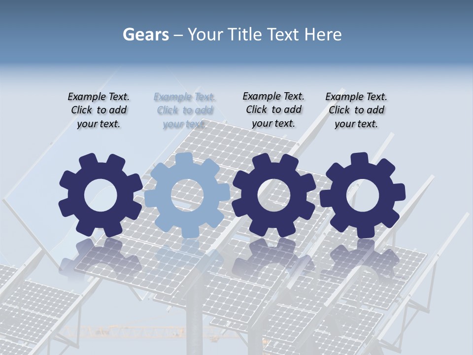 Reflective Solar Panels Installation PowerPoint Template