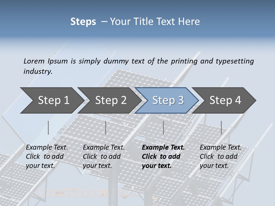 Reflective Solar Panels Installation PowerPoint Template