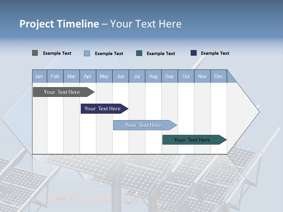 Reflective Solar Panels Installation PowerPoint Template