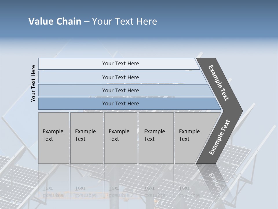Reflective Solar Panels Installation PowerPoint Template