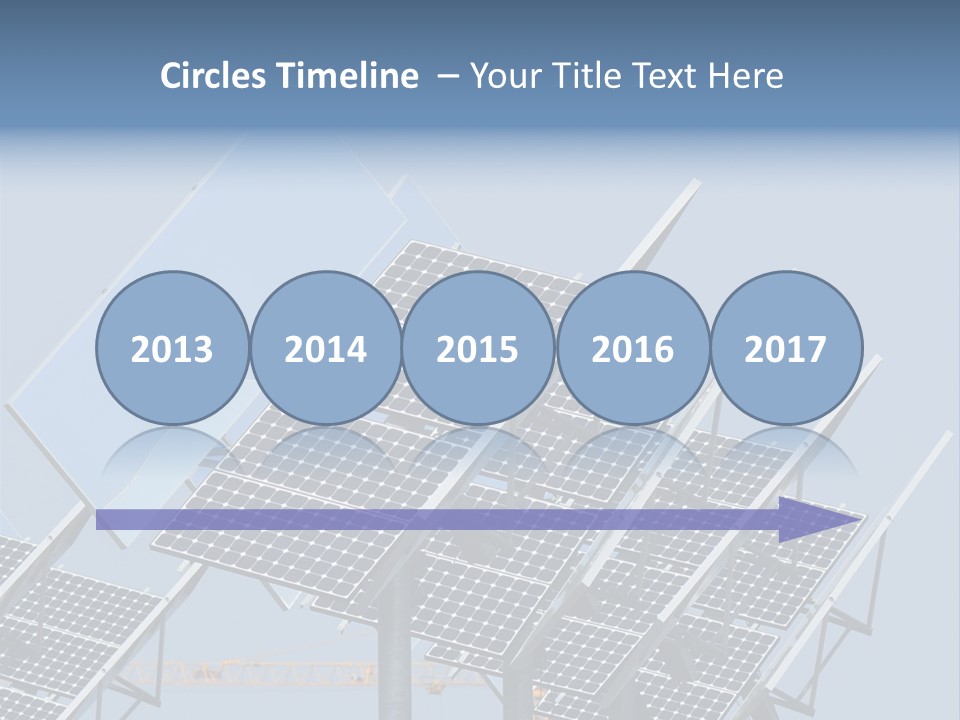 Reflective Solar Panels Installation PowerPoint Template