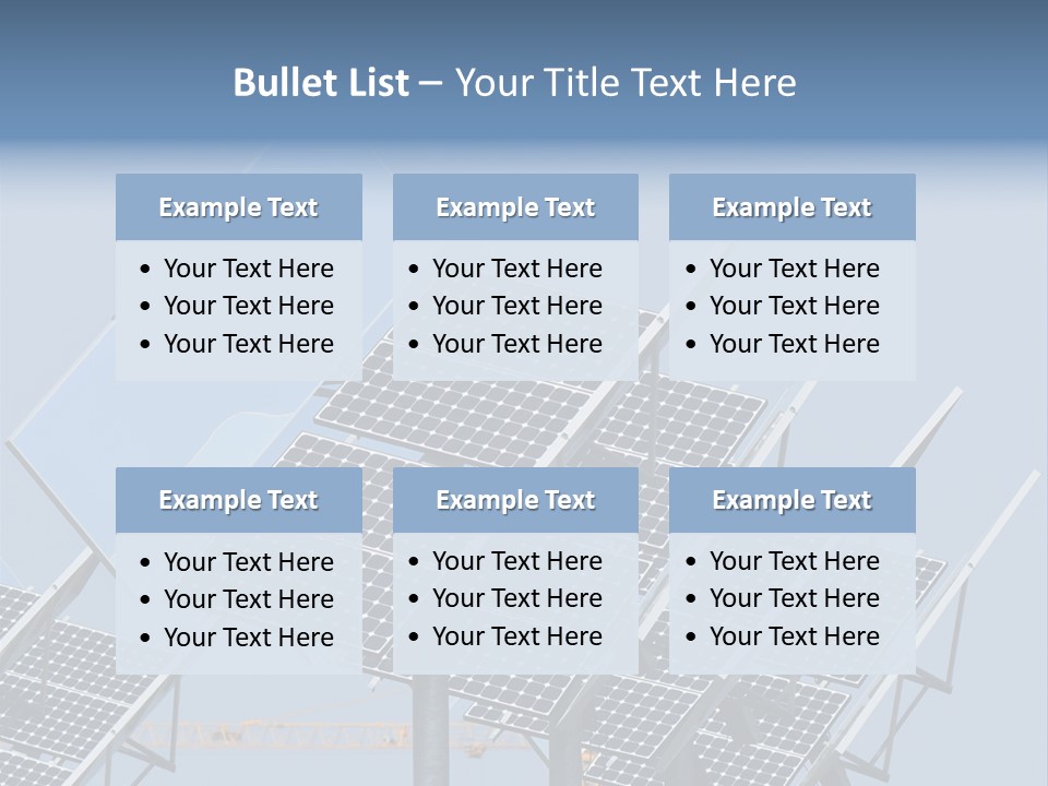 Reflective Solar Panels Installation PowerPoint Template