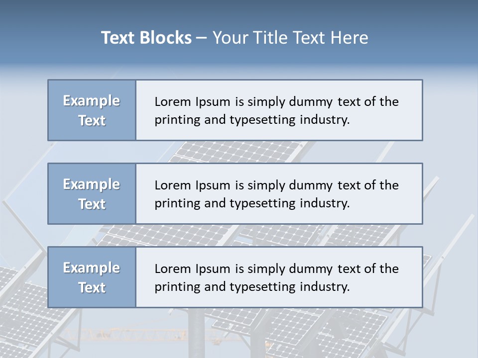 Reflective Solar Panels Installation PowerPoint Template