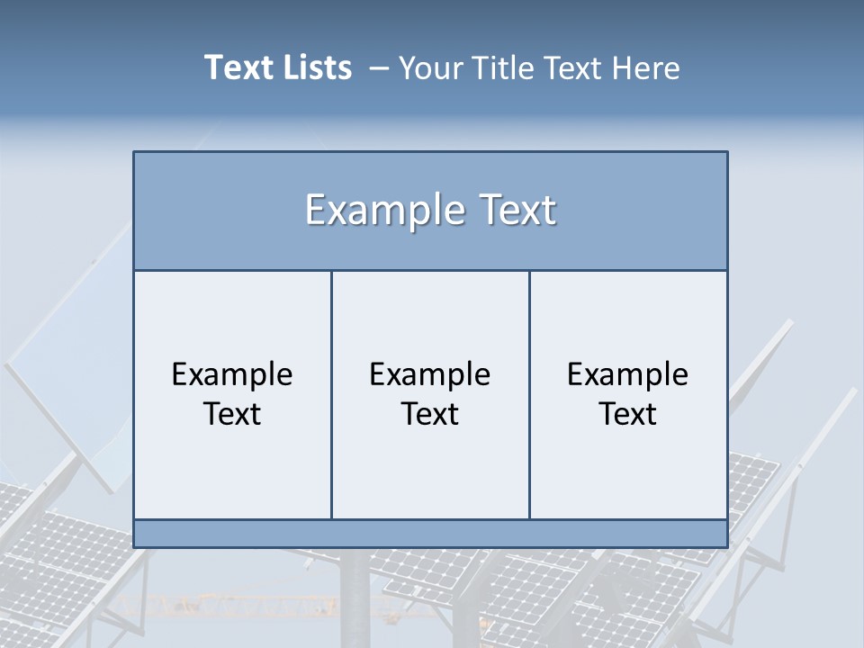Reflective Solar Panels Installation PowerPoint Template
