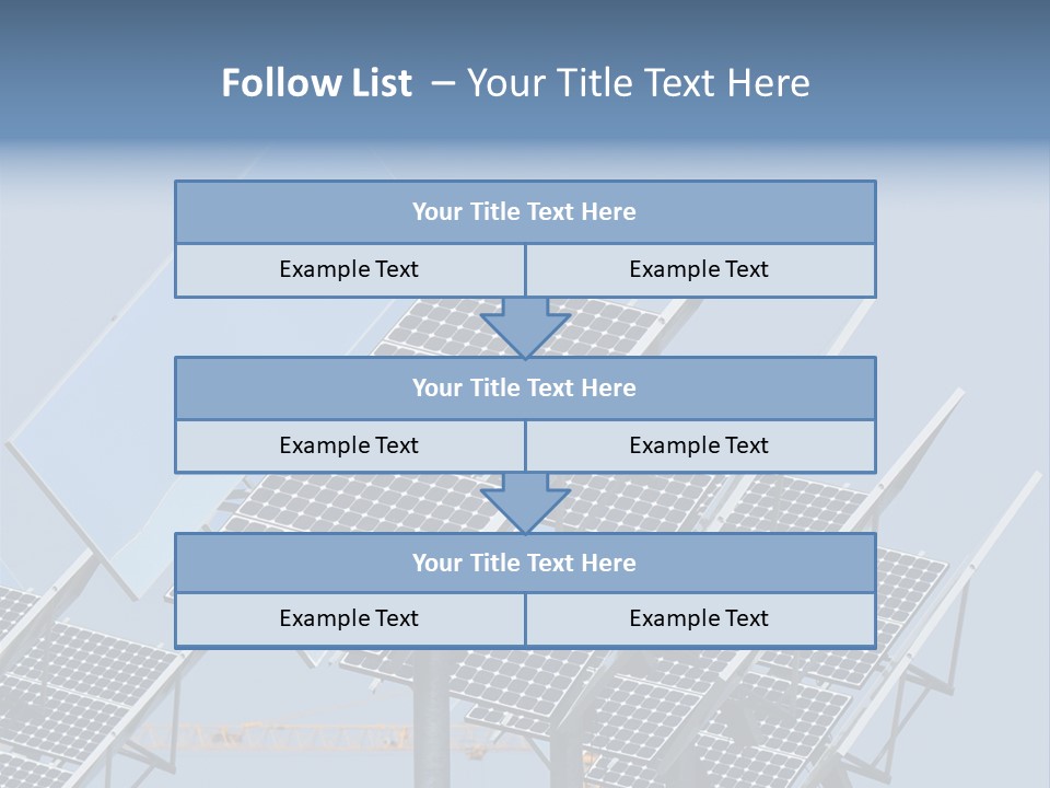 Reflective Solar Panels Installation PowerPoint Template
