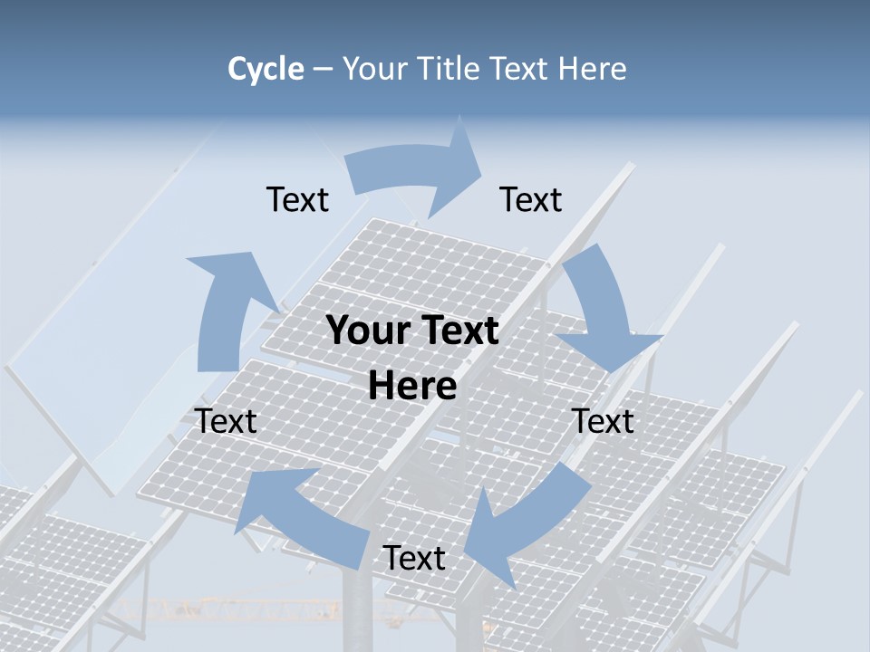 Reflective Solar Panels Installation PowerPoint Template