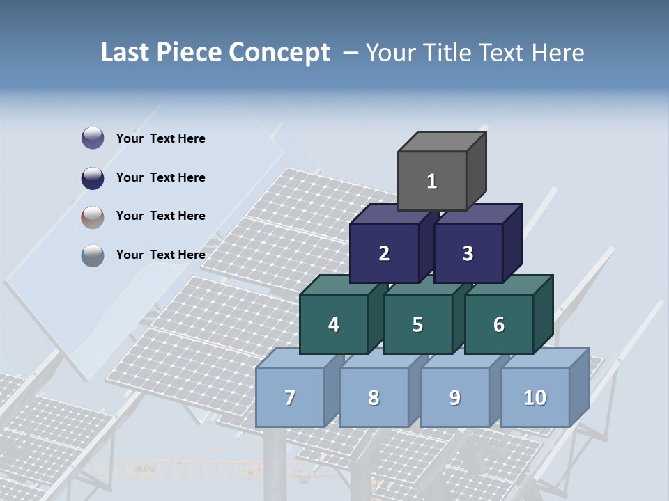 Reflective Solar Panels Installation PowerPoint Template