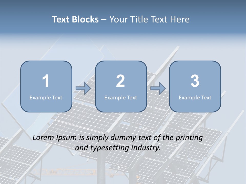 Reflective Solar Panels Installation PowerPoint Template