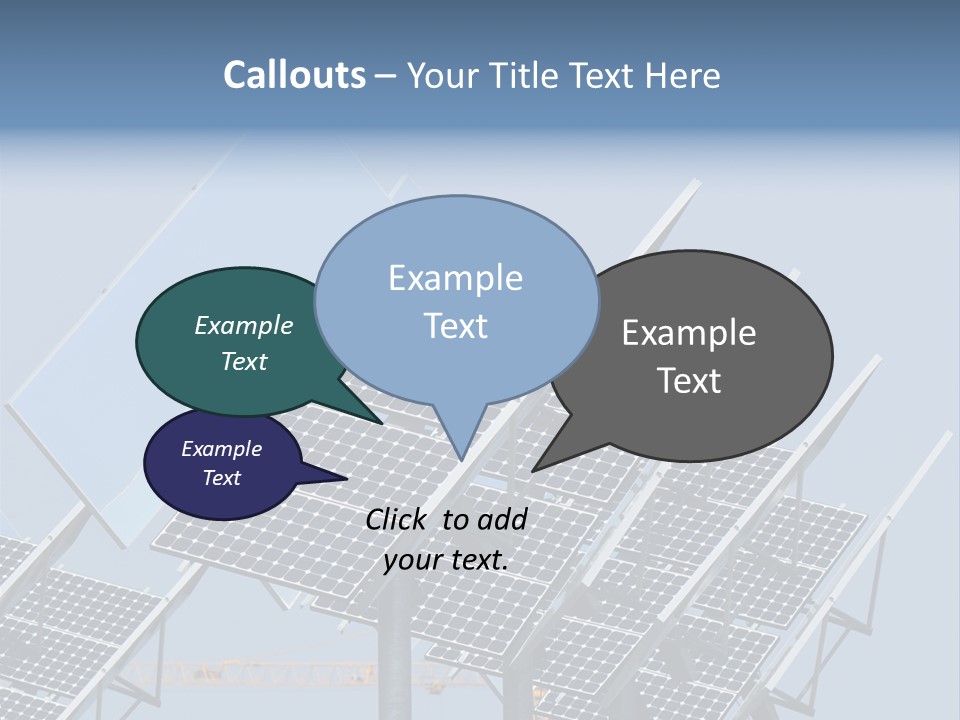 Reflective Solar Panels Installation PowerPoint Template