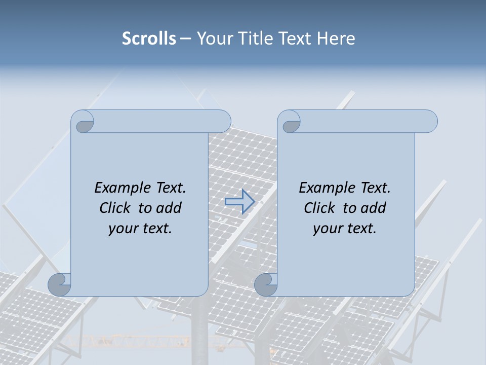 Reflective Solar Panels Installation PowerPoint Template