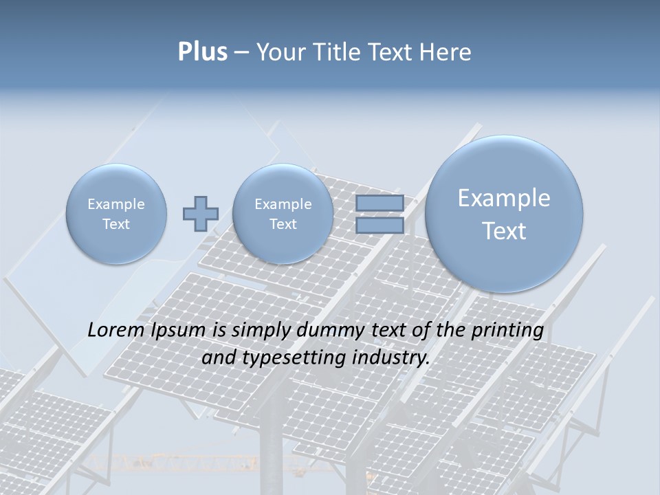 Reflective Solar Panels Installation PowerPoint Template