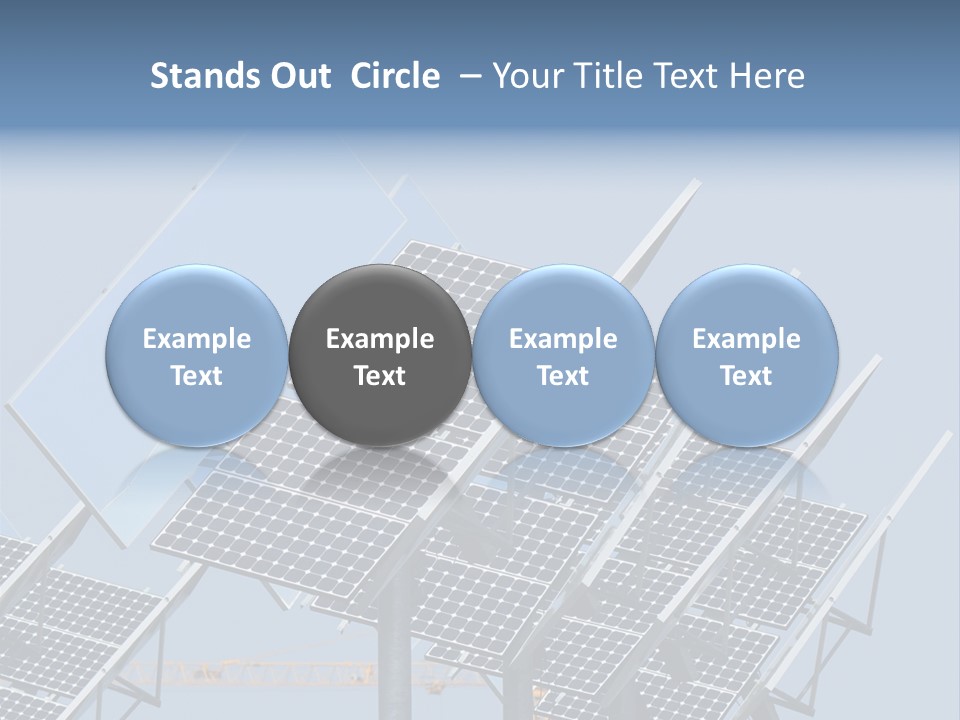 Reflective Solar Panels Installation PowerPoint Template