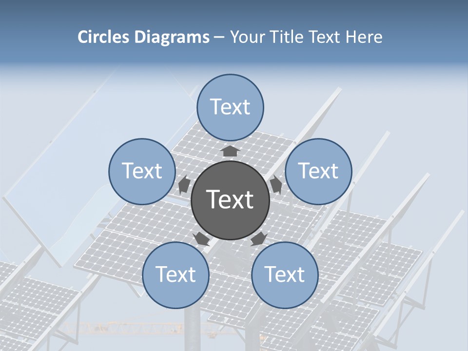 Reflective Solar Panels Installation PowerPoint Template
