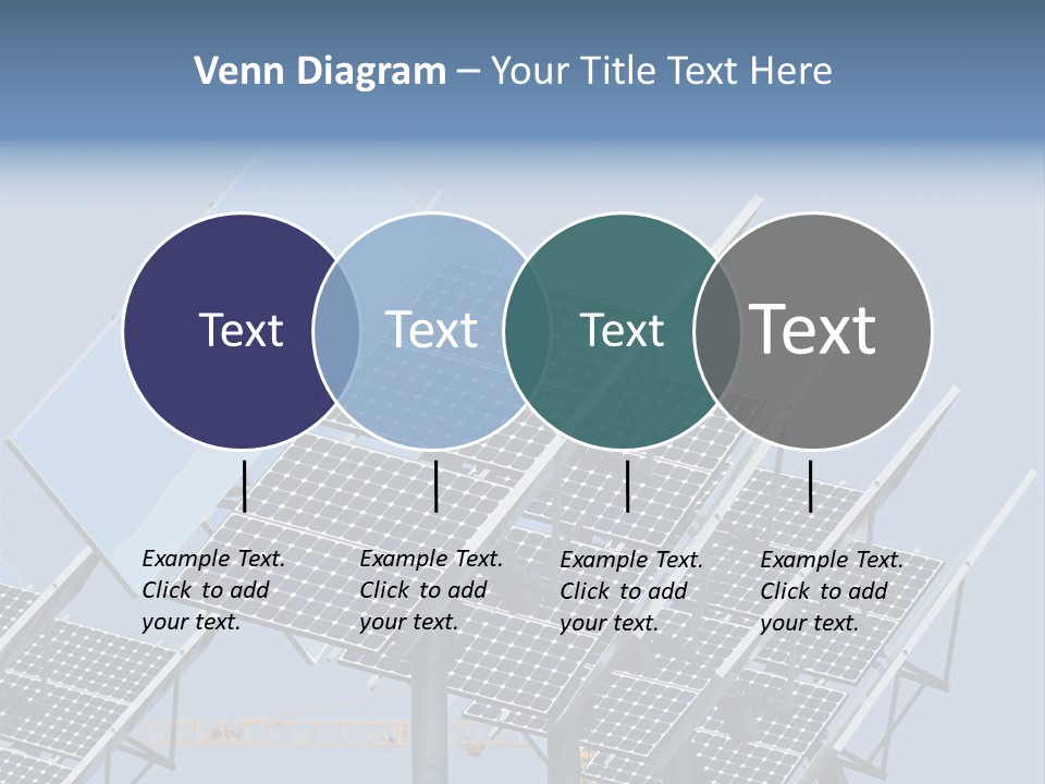 Reflective Solar Panels Installation PowerPoint Template