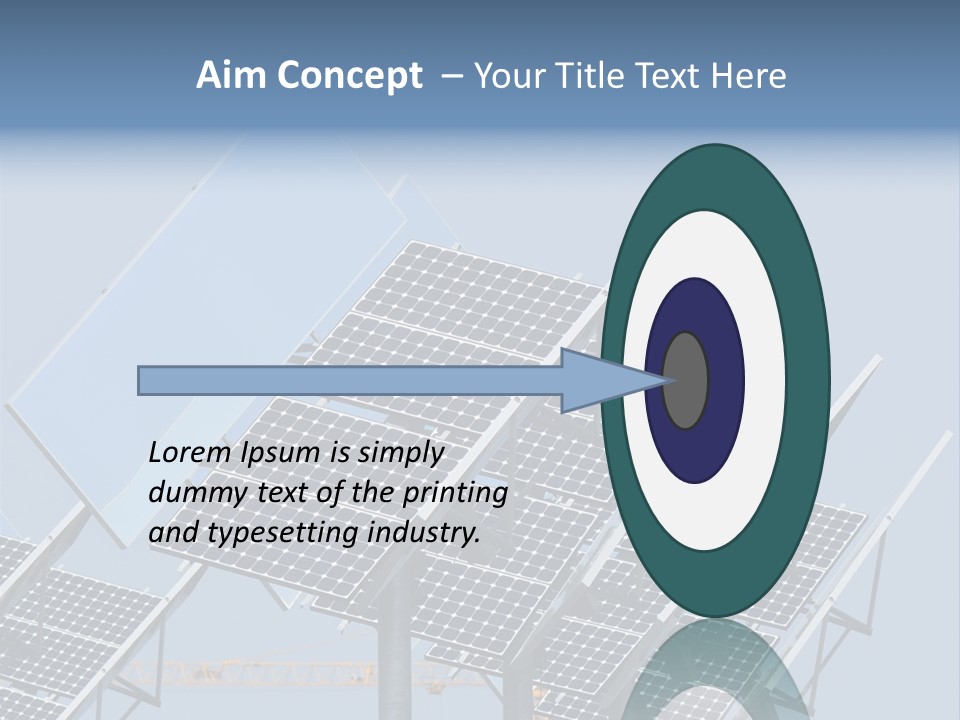 Reflective Solar Panels Installation PowerPoint Template