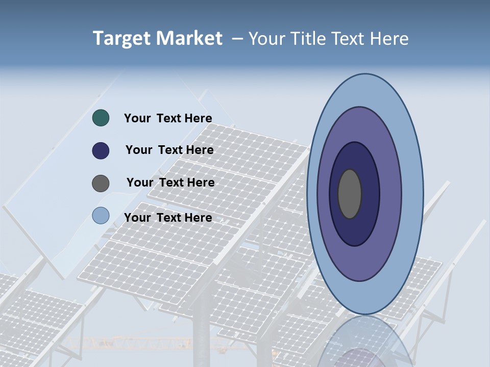 Reflective Solar Panels Installation PowerPoint Template