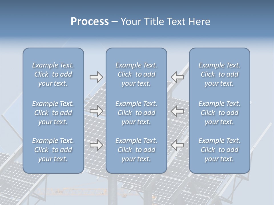 Reflective Solar Panels Installation PowerPoint Template