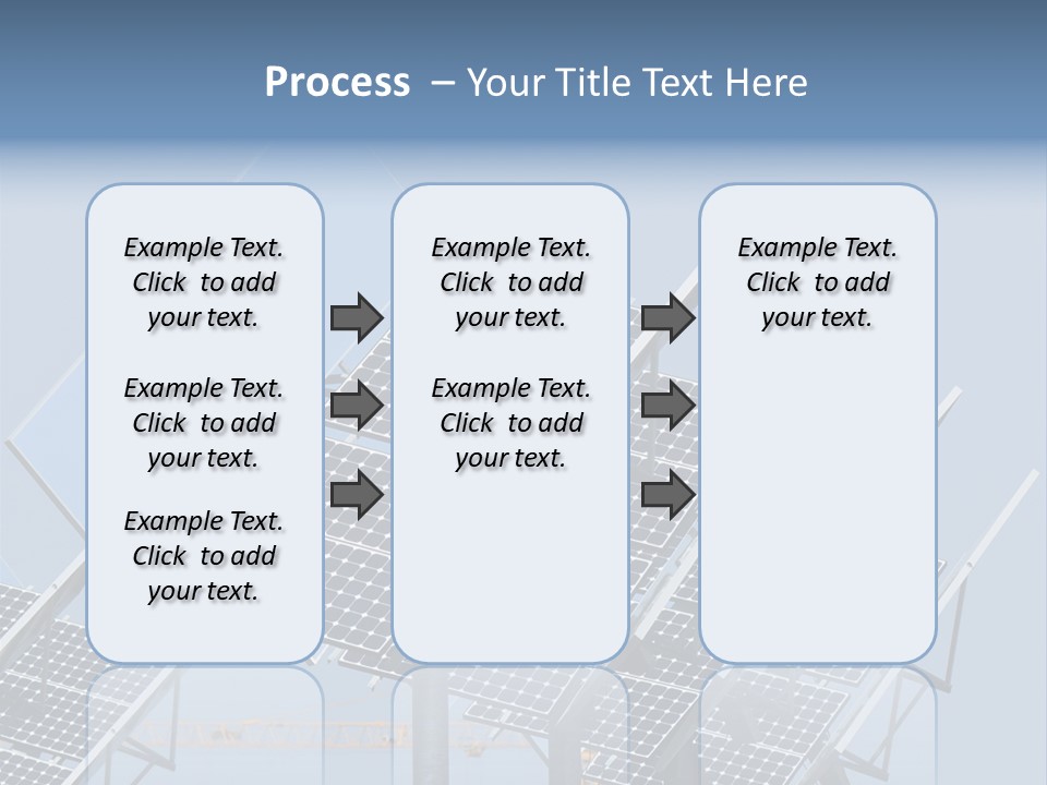 Reflective Solar Panels Installation PowerPoint Template