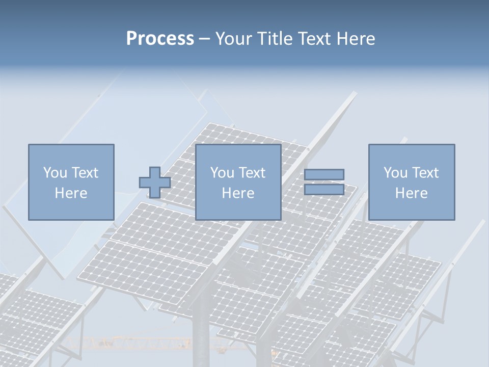 Reflective Solar Panels Installation PowerPoint Template
