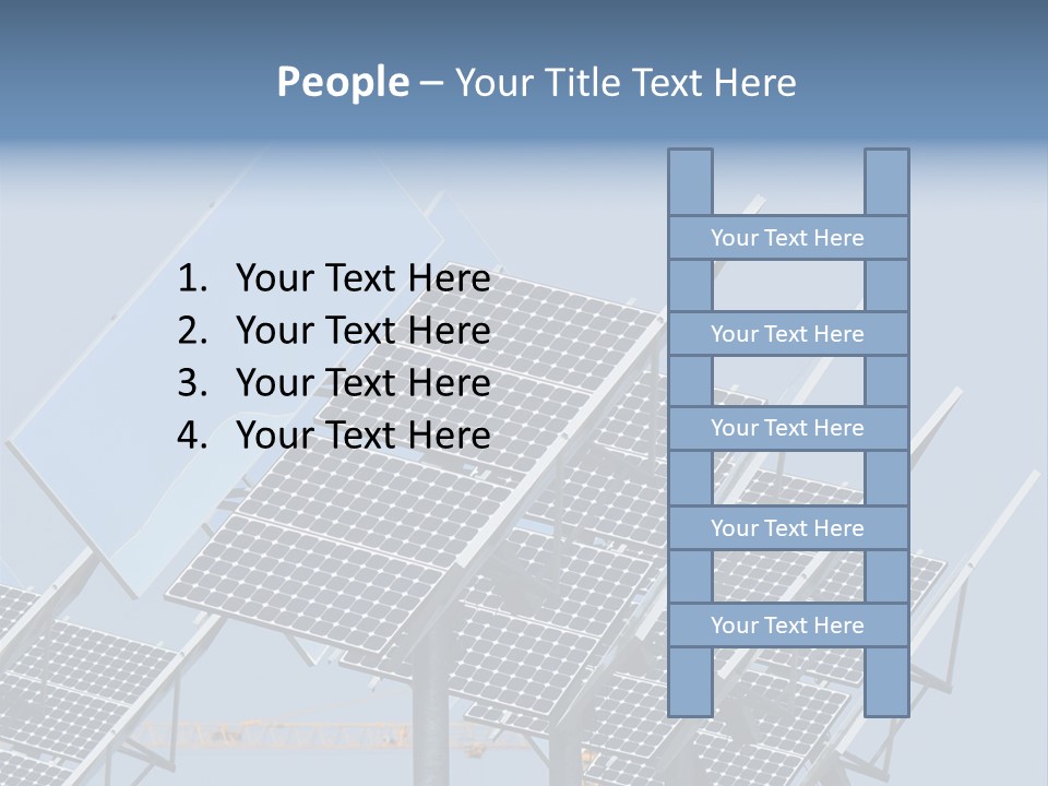 Reflective Solar Panels Installation PowerPoint Template