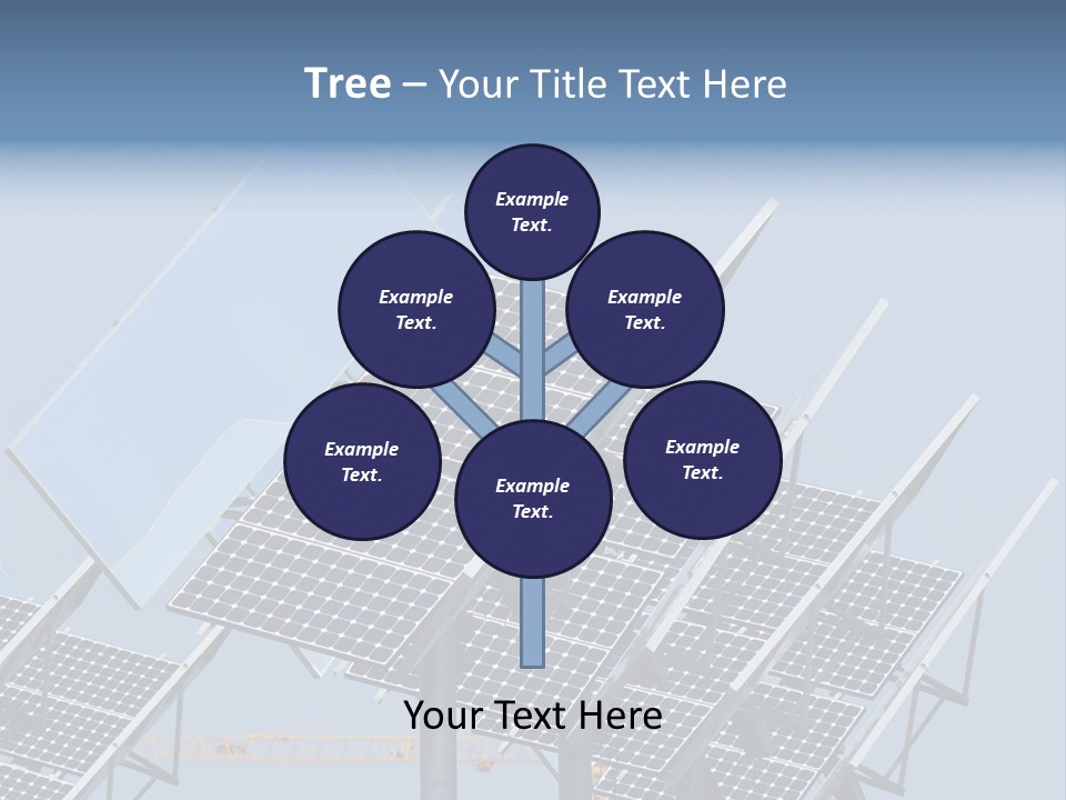 Reflective Solar Panels Installation PowerPoint Template