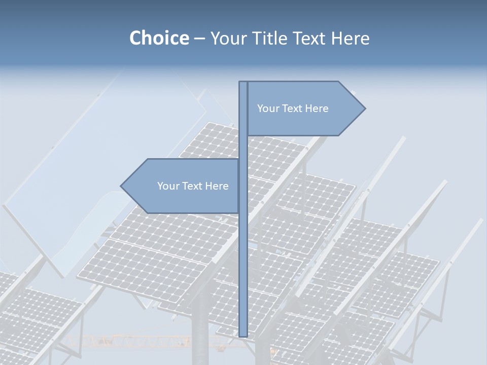 Reflective Solar Panels Installation PowerPoint Template