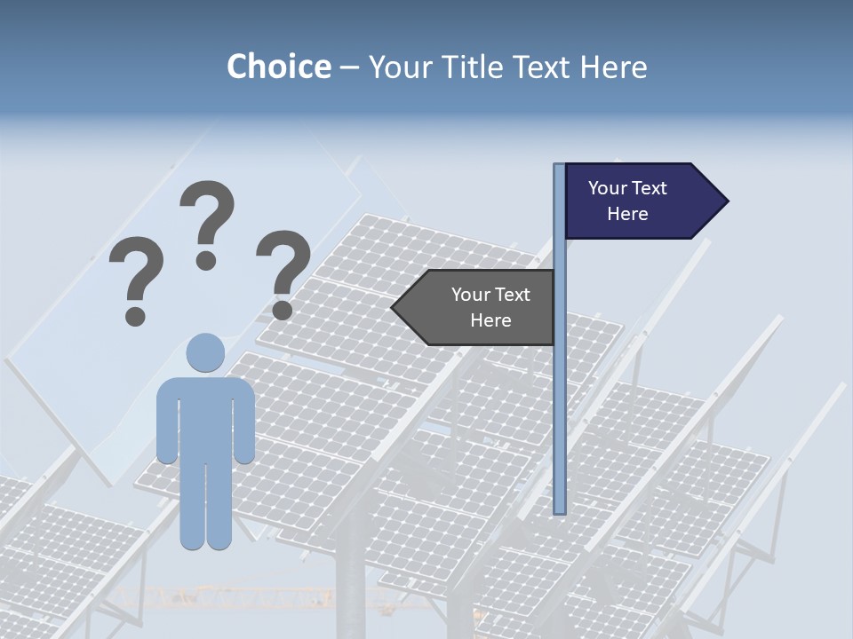 Reflective Solar Panels Installation PowerPoint Template