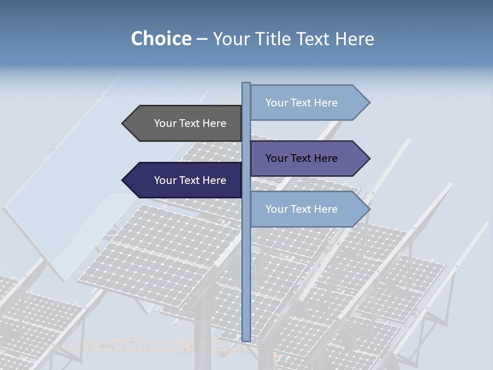 Reflective Solar Panels Installation PowerPoint Template