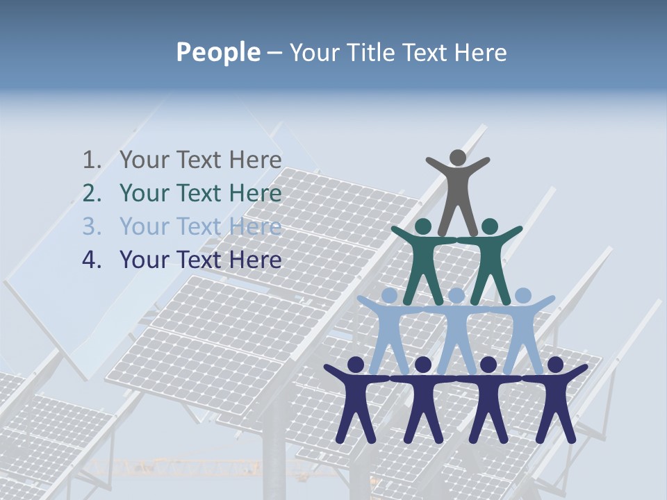 Reflective Solar Panels Installation PowerPoint Template