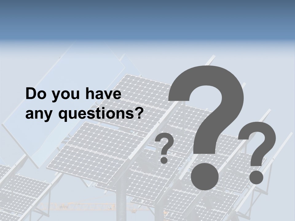 Reflective Solar Panels Installation PowerPoint Template