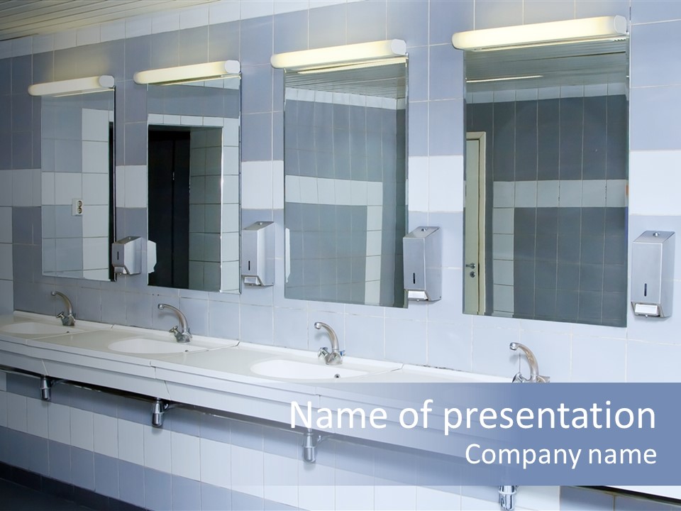 Empty Ceramic Hygienic PowerPoint Template