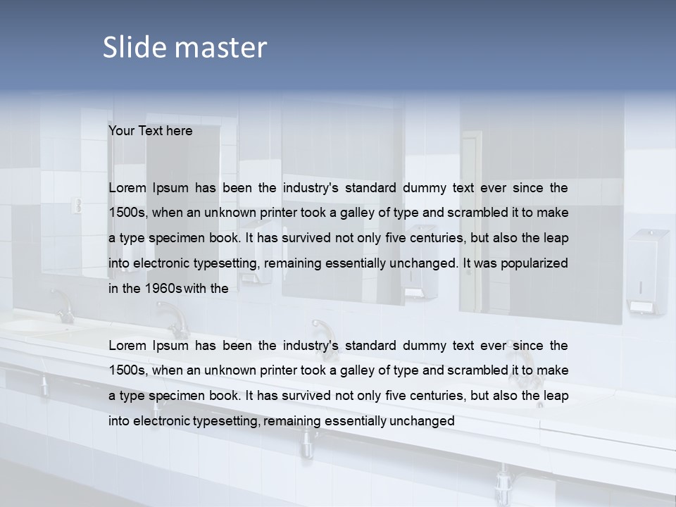 Empty Ceramic Hygienic PowerPoint Template