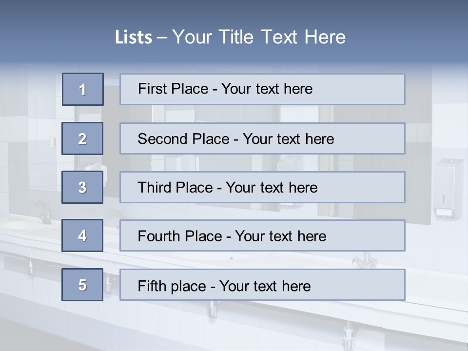 Empty Ceramic Hygienic PowerPoint Template