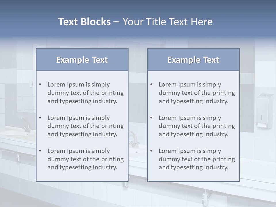 Empty Ceramic Hygienic PowerPoint Template