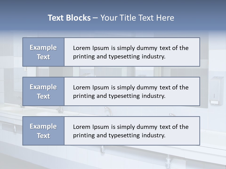 Empty Ceramic Hygienic PowerPoint Template