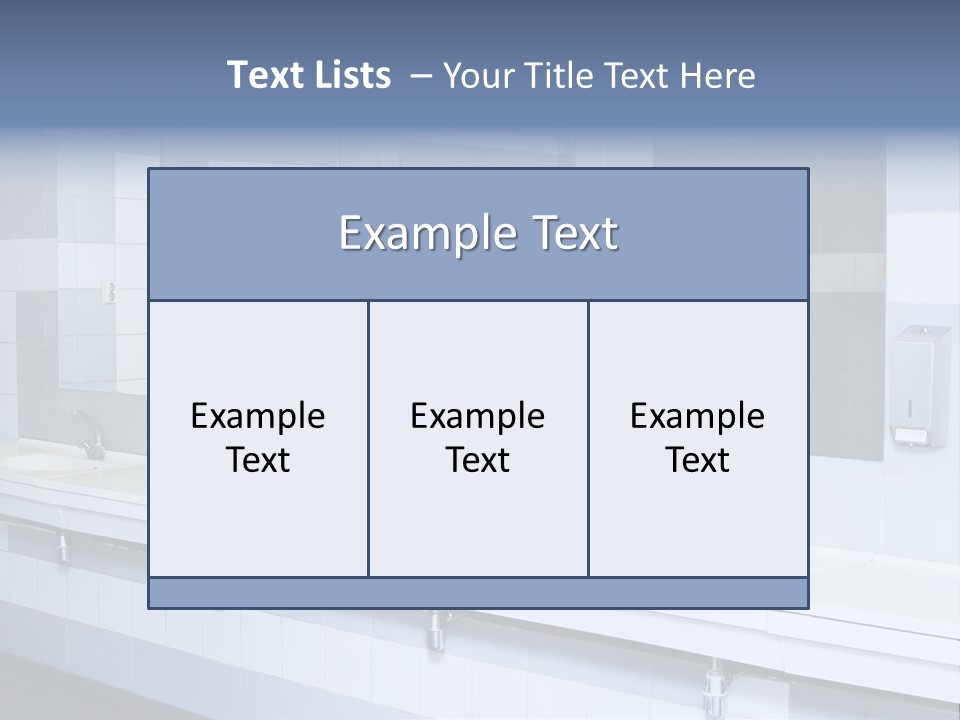 Empty Ceramic Hygienic PowerPoint Template