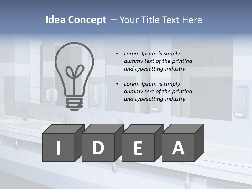 Empty Ceramic Hygienic PowerPoint Template