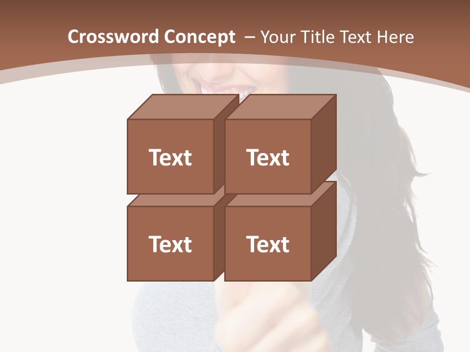 Closeup Winner People PowerPoint Template