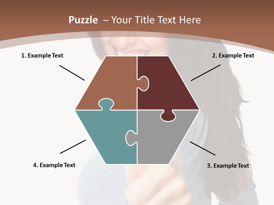 Closeup Winner People PowerPoint Template