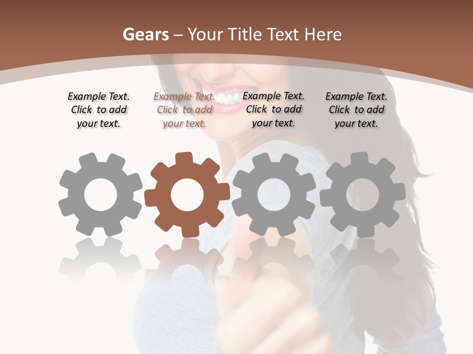 Closeup Winner People PowerPoint Template