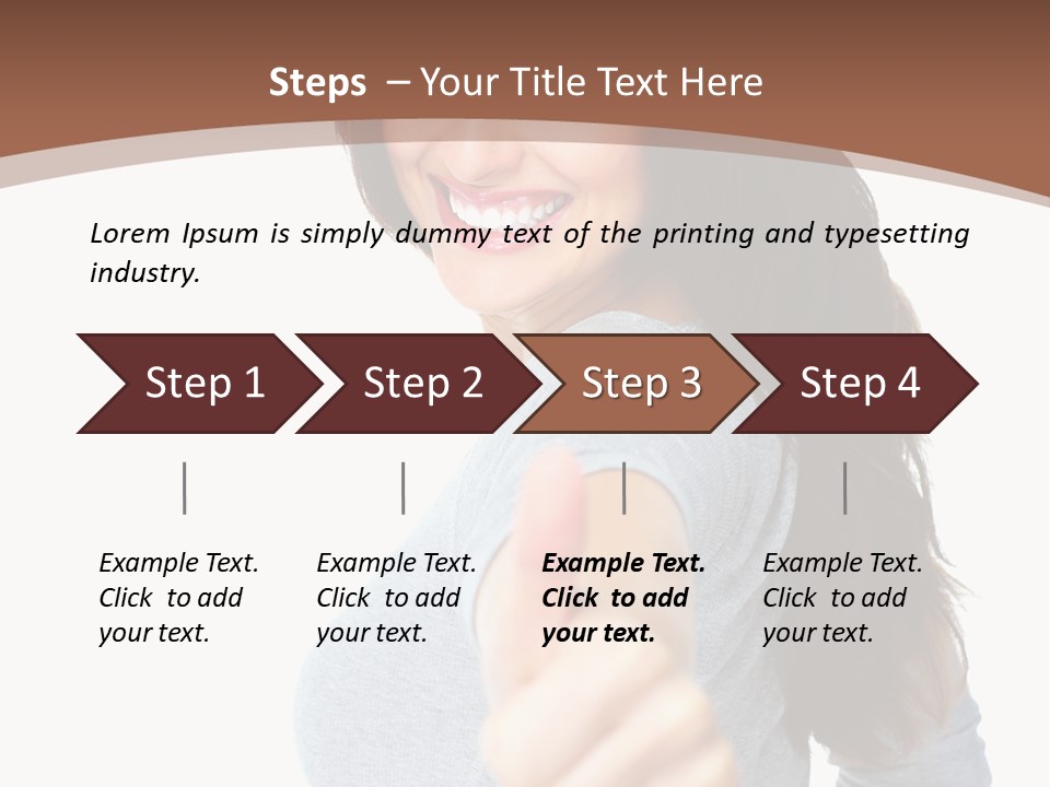 Closeup Winner People PowerPoint Template