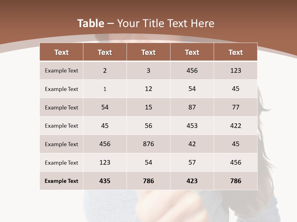 Closeup Winner People PowerPoint Template